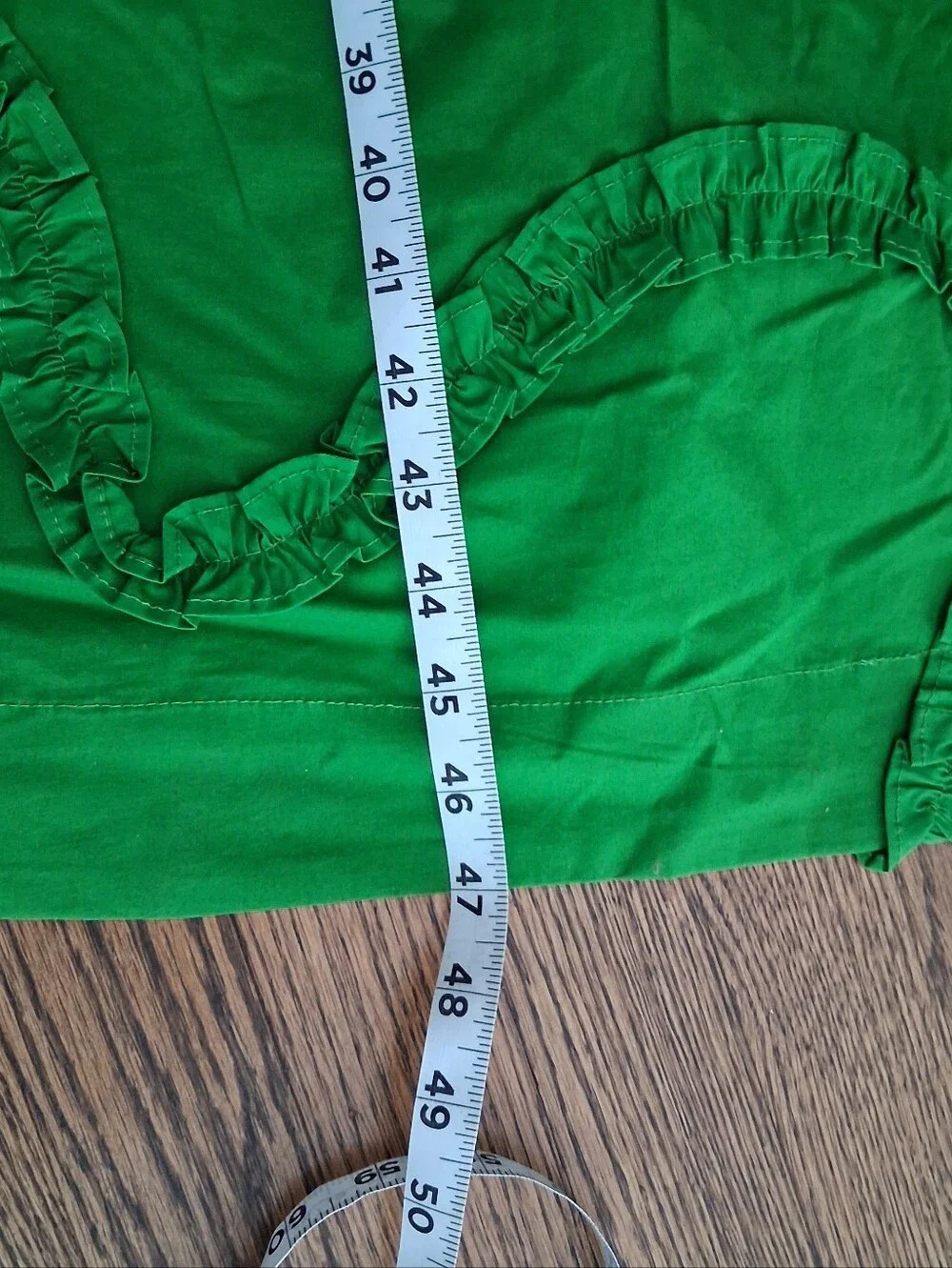 Kate‎ Spade xTarget Green Ruffle Dress Midi Button Front Short Sleeve Sz L